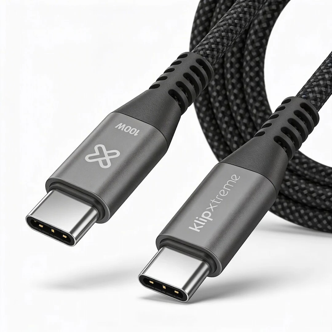 IX-CAB-TC-550-C-100W-3M-NEG.4 Cable KlipXtreme Tipo C - C 100W 3M Negro - Image 1